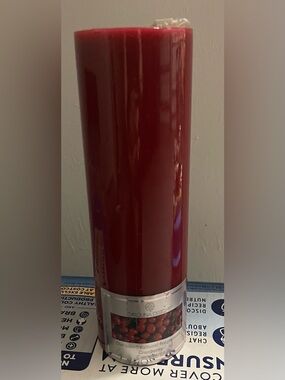 Crème de la Crème Red Pillar Candle by